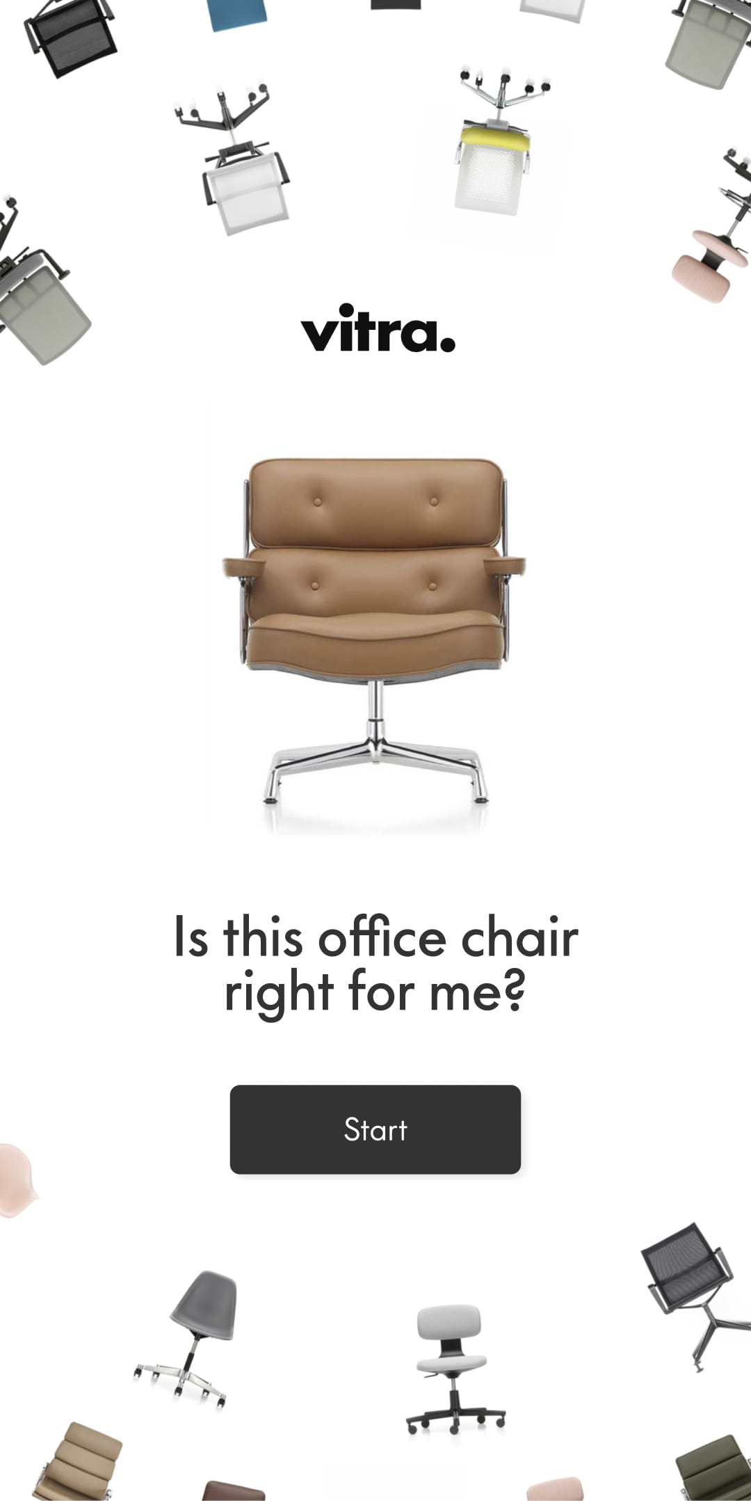 Screenshot showing chair finder in reverse mode