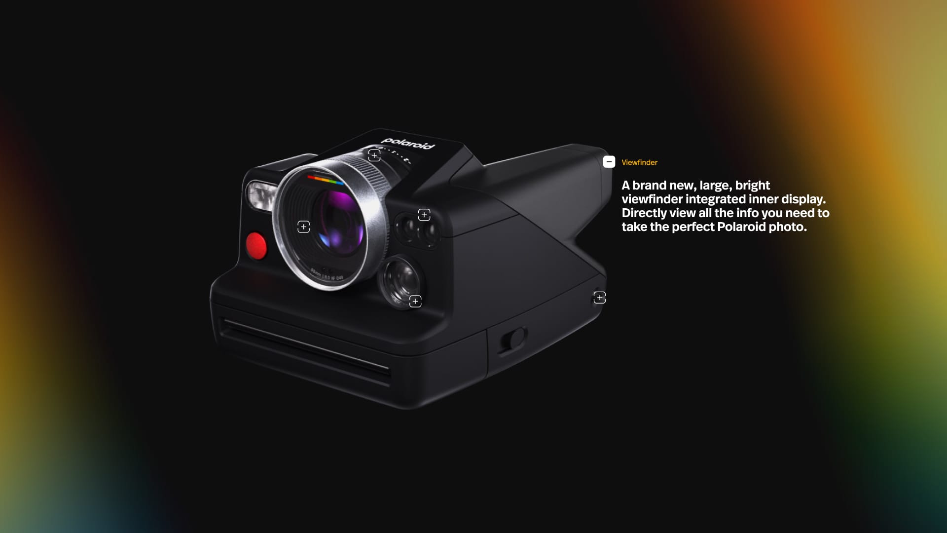 Polaroid I-2 tech specs detail