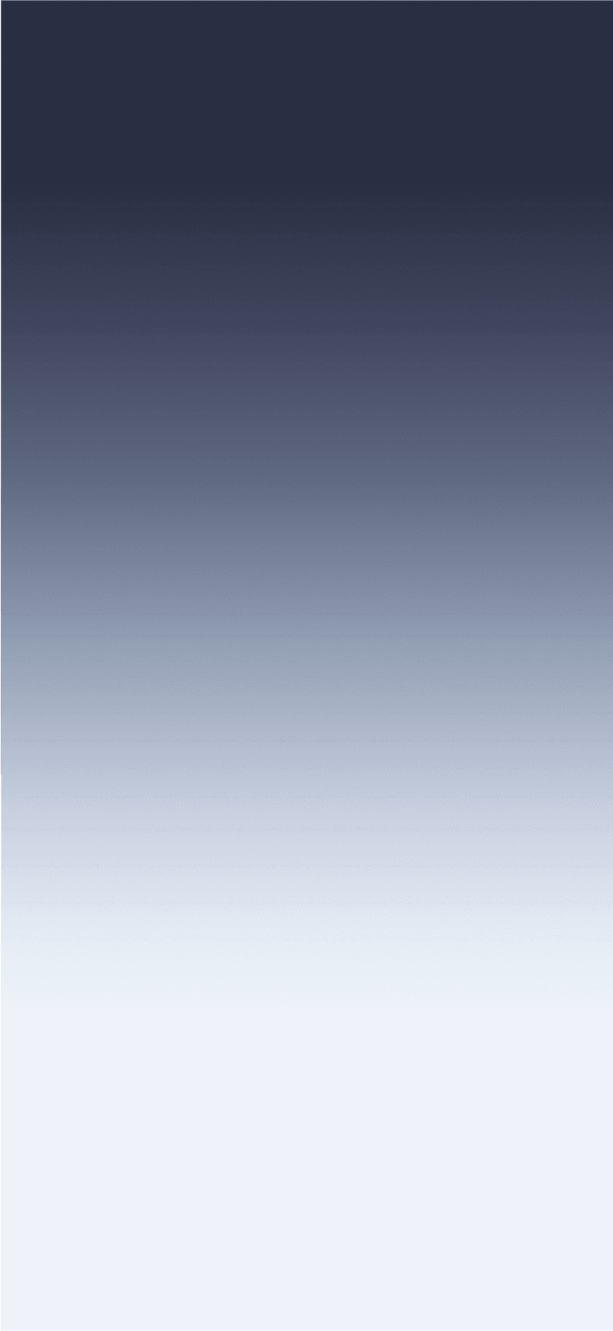 A smooth gradient transitioning from dark blue at the top to light gray at the bottom, creating a calming and minimalist visual effect.