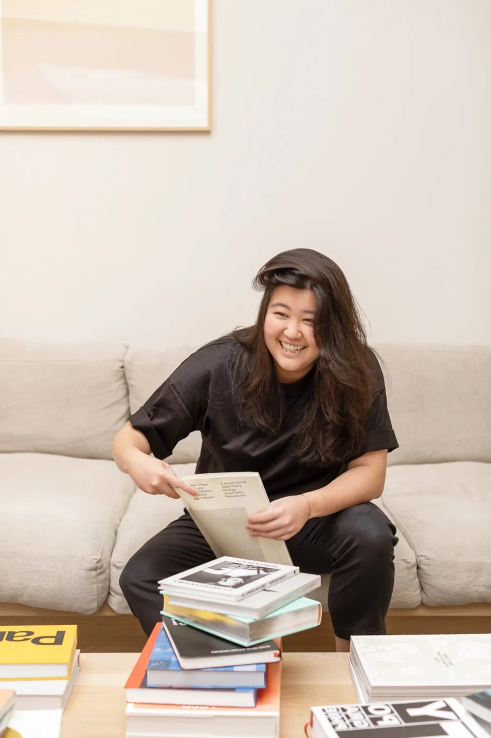 Stacia in the office