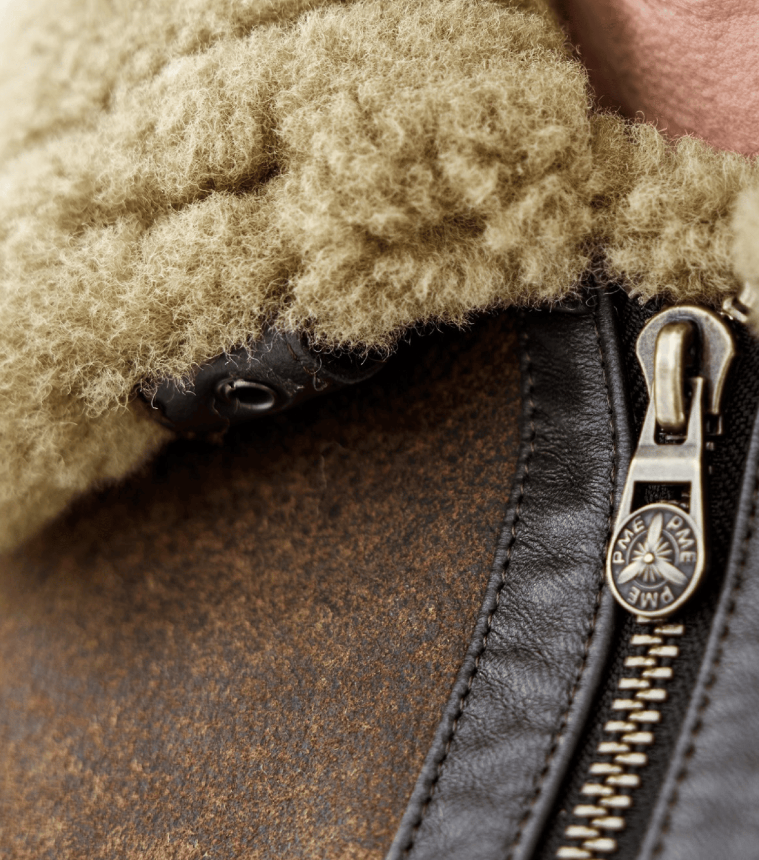 Three close up shots of clothing pieces
