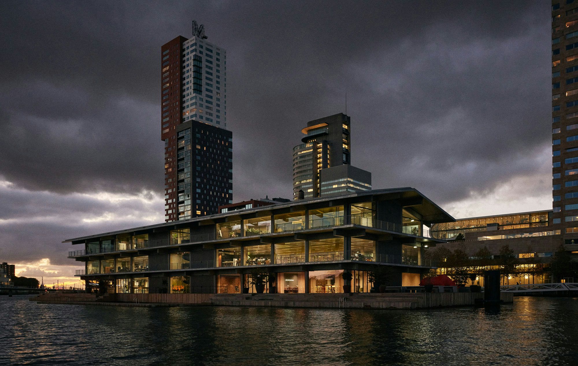 Powerhouse floating office in Rotterdam